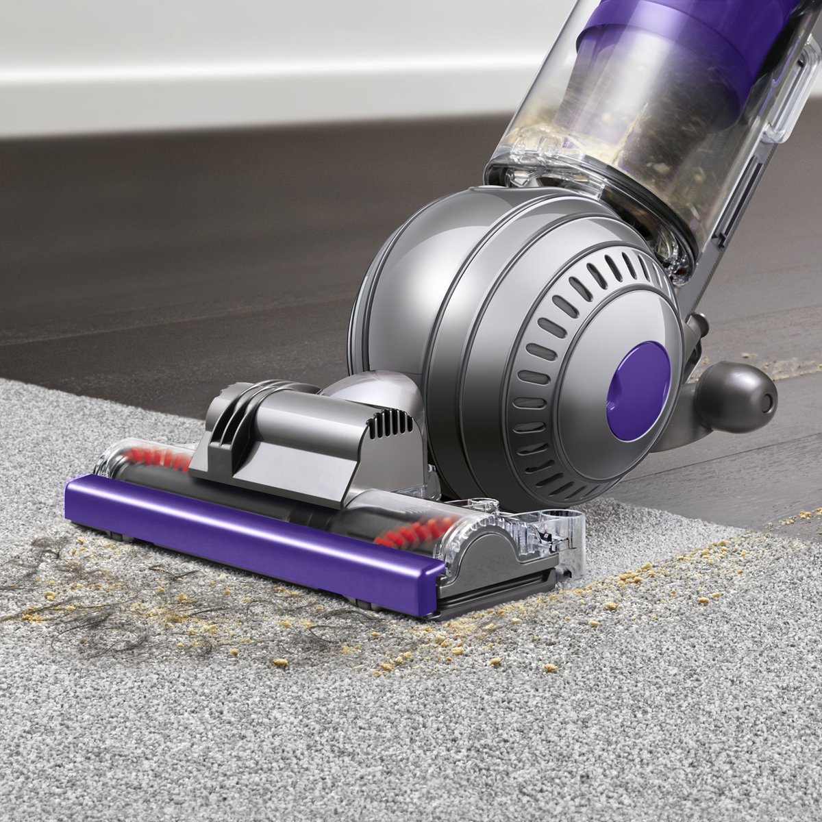 Dyson Ball Animal 2 upright vacuum in iron and purple