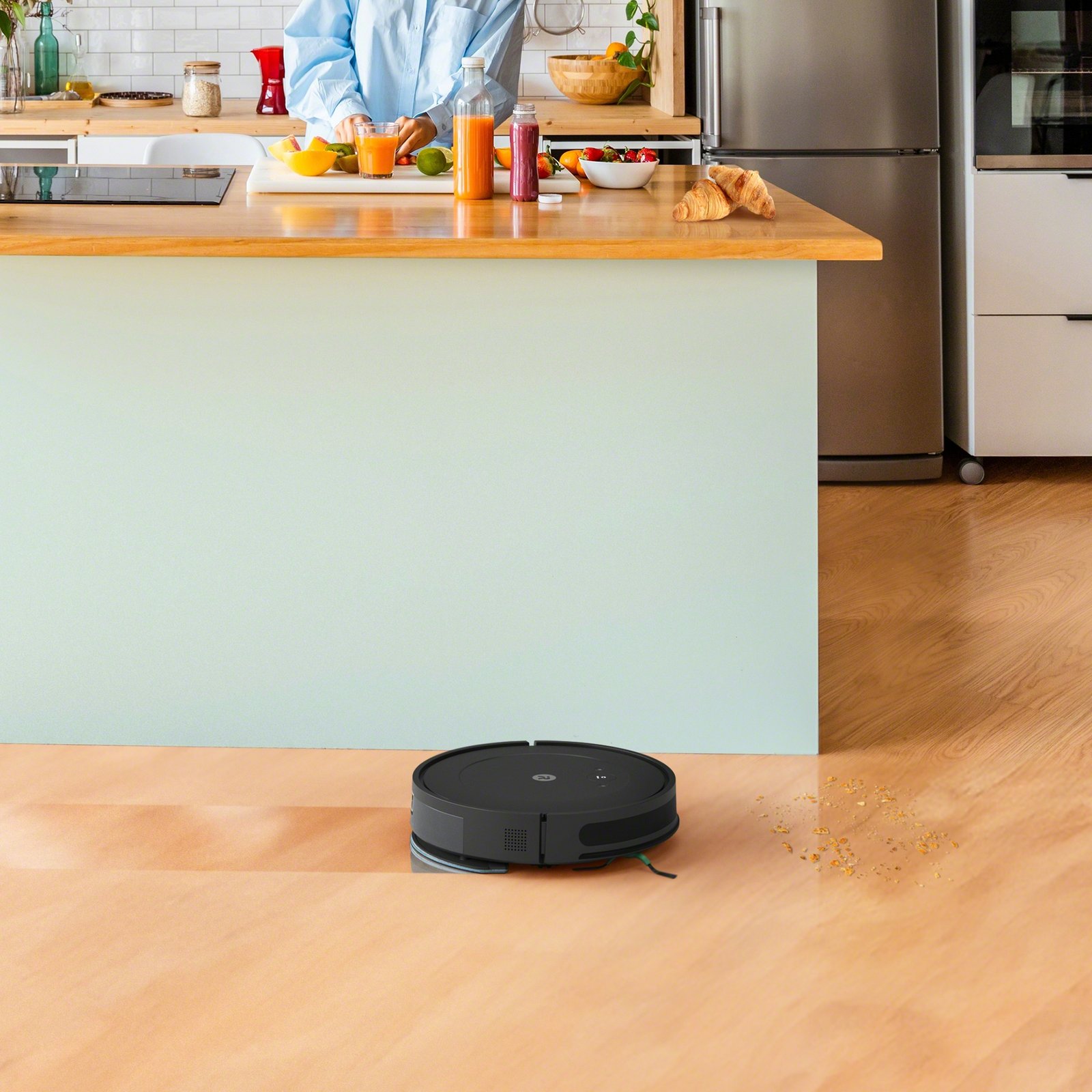 iRobot Roomba Combo Essential cleaning kitchen floor