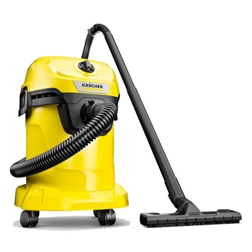 Karcher WD 3 4.5-gallon wet/dry shop vacuum with attachments