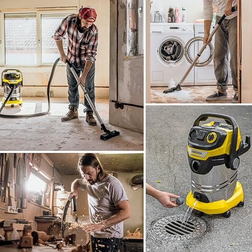 Karcher WD 6 P S 8-gallon stainless steel wet/dry shop vacuum