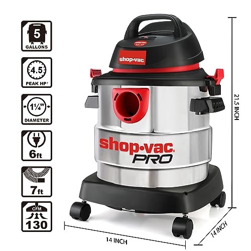 Shop-Vac 5 gallon stainless steel wet dry vacuum